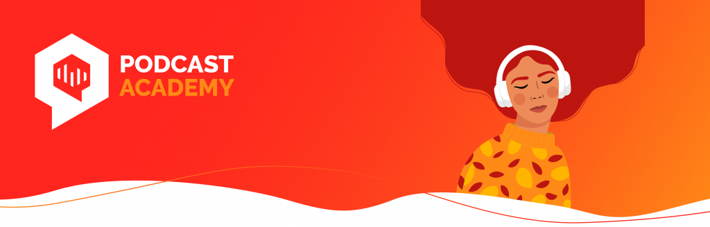 MH_Podcast academy_red-orange bckgr-woman